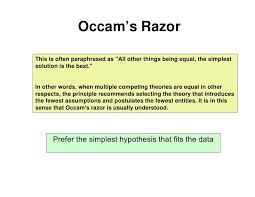 Occam S Razor Definition Occam S Razor Marketing Analysis Machine Learning