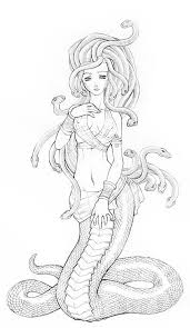 This medusa coloring page features the greek mythological monster herself, made famous for her nasty attitude and for having one of the worst hairdos in history! Beautiful Picture Of Medusa Coloring Page Medusa Drawing Medusa Artwork Medusa Art