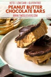 See more ideas about low carb desserts, low carb, low carb recipes dessert. No Bake Keto Desserts Peanut Butter Chocolate Bars Twosleevers