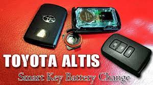 Bateri remote kereta toyota wish. Toyota Corolla Altis Smart Key Battery Change Youtube