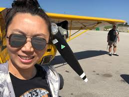The wife, Cindy Qian , loved her turn in the Cub with Vince at Kylie's Cub  Air Flight . Had to leave and head back to Lincoln before I finished my  endorsement