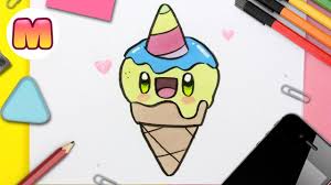 Como Dibujar Un Helado Unicornio Kawaii Dibujos Kawaii Faciles Apren Dibujos Kawaii Dibujos Kawaii Faciles Kawaii