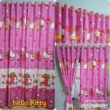 Datang dan kunjungi workshop kami Gorden Hello Kitty Pink Smokering Murah 115cm X 210cm Gorden Grosir Gorden Tirai Jendela Shopee Indonesia