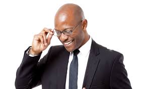 Image result for photo of black man with bad eyesight