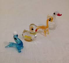 Vintage Miniature Blown Glass Animals 1970 39 S Glass Animals Glass Blowing Vintage Miniatures