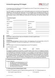 Ffs bank gmbh, stuttgart, amtsgericht stuttgart hrb 23286: Kontoeroffnungsantrag Festgeldkonto 19 2 2013 Ffs Bank Gmbh
