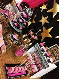 Greet guests with a red carpet of their red rope stanchions, streamers, and a red aisle runner help set the stage. Hollywood Theme Birthday Party Ideas Photo 3 Of 8 Hollywood Party Theme Movie Themed Party Hollywood Theme Birthday Party