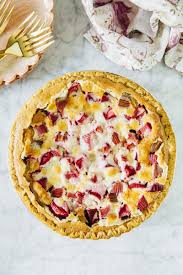 Rhubarb Custard Pie In 2020 Rhubarb Custard Pies Rhubarb And Custard Custard Pie