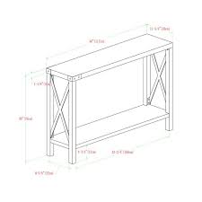 Arsenault 46 Console Table Farmhouse Entryway Table Rustic Entryway Saracina Home