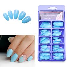 Unfollow blue acrylic nail tips to stop getting updates on your ebay feed. Fake Stiletto Nails Tips Old Fashioned Baby Blue Acrylic Nails Full Cover Press On 100 Nail Tips Lovely Lady Diy Wish