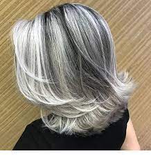 Short Hairstyle Idea For A Blonde Inspiring Ladies Hair Styles Frosted Hair Gray Hair Highlights