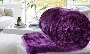 Decoking 15322 kuscheldecke 220x240 cm lila decke wunderschöne kuscheldecken aus microfaser. Flanell Decke Wohndecke Tagesdecke Sofadecke Microfaserdecke