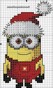 Free counted cross stitch minions patterns. Minion Natalizio Cross Stitch Patterns Christmas Disney Cross Stitch Disney Cross Stitch Patterns