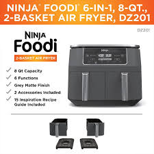 Hot Air Fryer 2 Basket Air Fryer With Dualzone Technology In 2020 Air Fryer Air Fryer Deals Blender Food Processor
