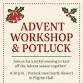 Advent Workshop and Potluck event image