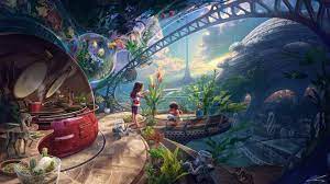 1920x1080 desktop wallpapers, hd backgrounds. Science Fiction Landschaft Hd Wallpaper Hintergrund 1920x1080
