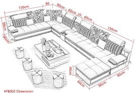 This sofa has a luxurious fabric. My Aashis Luxury Modern U Shaped Leather Fabric Corner Sectional Sofa Set Design Couches For Living Room With Ottoman Home Kitchen Living Room Furniture Een Twee Nl