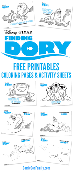 Supercoloring.com is a super fun for all ages: Free Printables Finding Dory Coloring Pages And Activity Sheets Comic Con Family