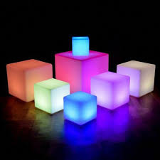 Light Up Led Colour Changing Cube Stool Seat Chair Outdoor Waterproof Furniture Bar Wedding Scene New Wish Cube Light Led Lighting Bedroom Color Changing Led