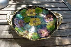 Flat Plate Vacuum Pocket Ceramic Pottery Of Vallauris France Flowers Poterie Poterie Ceramique Assiettes Plates