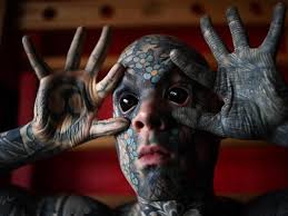 My latest tattoo, on my right forearm, became the subject of an art lesson last spring. French Teacher Freaky Hoody Tattoos Eyeballs Black Photo