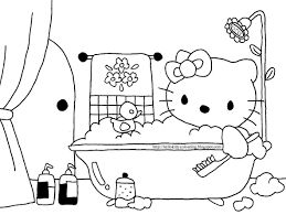 Search through 623,989 free printable colorings at getcolorings. Hello Kitty In The Bath Tub To Colour In In 2021 Hello Kitty Coloring Hello Kitty Hello Kitty Bathroom
