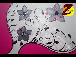 رسم استنسل لون فوشيا مع رصاصى Youtube