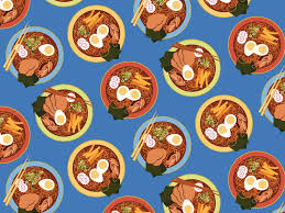 Yes, there are a ton of other kinds, too. Japanese Food Card Ramen Noodle Drawing Wallpaper Drawing Illustrations Food Illustrations