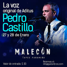 Achetez les vinyles, cds de pedro castillo, et plus encore sur la marketplace discogs. Gaitanbros V Twitter Este 27 Y 28 De Enero La Voz De Aditus Pedro Castillo En Malecon Cascoantiguo Cantando Todos Sus Exitos Solo 70 Personas Atp Panama Https T Co 6guqpkkmg5