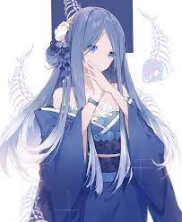 That's because of archetypes and symbolism that all colors have. Hd Wallpaper Anime Anime Girls Long Hair Blue Hair Blue Eyes Wallpaper Flare