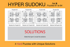 Download now and play sudoko everyday. 20 Hard Hyper Sudoku Puzzles Set B4 Grafico Por Webmark Creative Fabrica