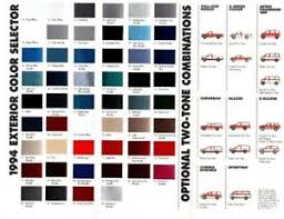 Details About 1994 Chevy Truck Color Chart Chip Paint Sample Brochure Blazer Pickup Van Astro