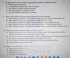 Solutions Previous Year Question | Pdf | Osmosis | Solubility
