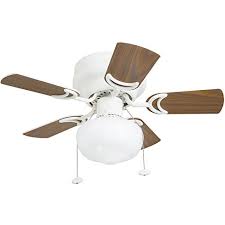 White ceiling fan with 5 reversible blades in white/blond. Hero 28 White Small Ceiling Fan Walmart Com Walmart Com