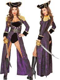 Womens Pirate Queen Costume 4Pc Halloween Roleplay Cosplay Set Sizes S M L  | eBay
