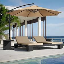 For smaller spaces, our patio bistro sets create a warm and intimate environment suitable for two to four people. Amazon Com Best Choice Products Patio Umbrella Offset 10 Hanging Umbrella Outdoor Market Umbrella Tan New Garden Outdoor