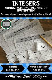 Getting Students To Move Around Keeps Them Attentive In Class While Learning It Adds To The Fun Of Learning Concep Teaching Math Math Curriculum Math Integers