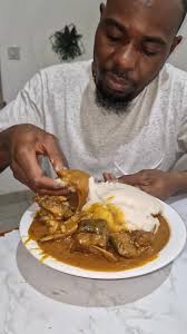 Hot fufu and egusi soup