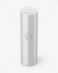 Download Round Glossy Lipstick Tube Mockup Half Side View High Angle Shot In Tube Mockups On Yellow Images Object Mockups
