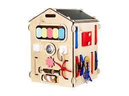 Cats are cleaver and inquisitive animals. Busykids House Natura Activity Board