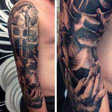 Saint michael sleeve tattoos google search archangel tattoo st michael tattoo sleeve tattoos. 155 Saint Michael Tattoos Everything You Need To Learn With Meanings Wild Tattoo Art