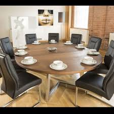 Large Oval 1 8x2 3m Dark Brown Oak Dining Table 10 Deep Black Chairs Quatropi Oak Dining Table Oval Table Dining Large Round Dining Table