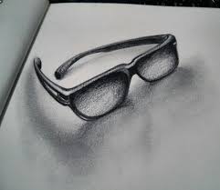 The bottom left of the second square should intersect the top right of the first square, creating a smaller square between the two. Draw 3d Glasses Glasses Sketch Art Drawings Sketches Simple 3d Art Drawing