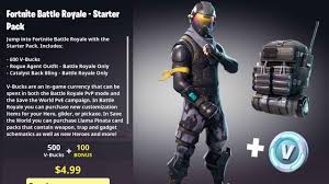 Fortnite Starter Pack Discovered 5 Bundle Includes V Bucks Outfit And More Mp1st