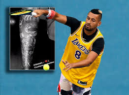 Nick kyrgios has revealed a stunning new sleeve tattoo featuring nba icons kobe bryant and lebron james. Kyrgios Vereeuwigt Bryant En James Met Tattoos Tennis Ad Nl