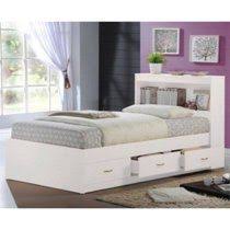 It has six full extension drawers this one is a perfect proof that black is indeed beauty. Pemberly Row Twin Captain Storage Bed With 3 Drawers In White Walmart Com In 2021 Bed With Drawers Loft Bed Frame Bed Storage