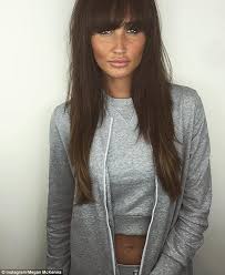Click to see our gallery now. Megan Mckenna Rocks Bold Fringe In Fierce New Hairdo Daily Mail Online