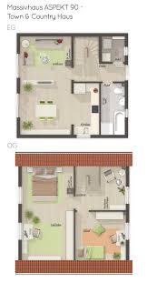Grundriss Einfamilienhaus Mit Satteldach Ohne Keller 90 Qm 3 Zimmer Erdgeschoss Kuche Offen Auf Wunsch Grundriss Einfamilienhaus Haus Town Country Haus