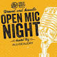 Brewed & Acoustic Open Mic event image