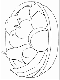 Download harvest basket stock vectors. Fruit Basket Coloring Pages To Print Coloring Home